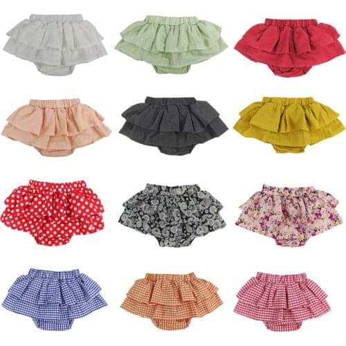 Cotton Ruffle Infant Toddler diaper covers,Baby Bloomers Various colors Panties Ruffle Shorts Toddler Diaper Covers