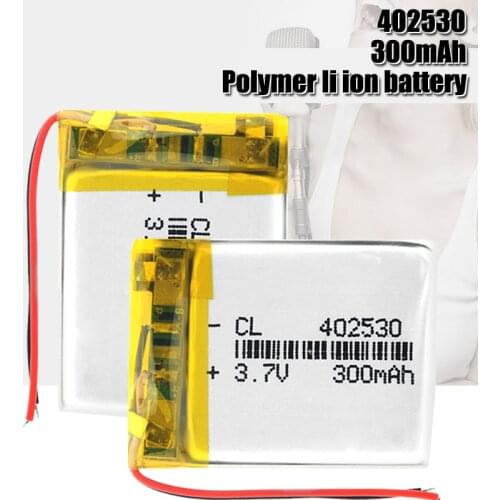 3.7v 402530 300mAh Lithium Polymer Battery For Mp3 Mp4 Gps PDA Smart Watch PSP Radio Speaker Li-ion Lipo Battery