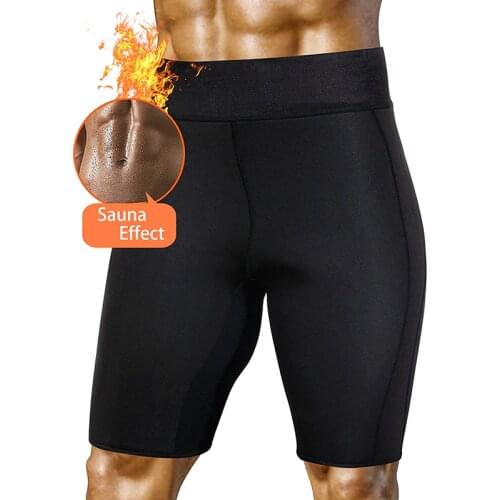 Mens Weight Loss Slimming Compression Short Pants Neoprene Gym Sport Leggings Shorts Sauna Hot Sweat Thermo Body Shaper Running
