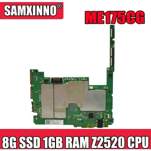 New! original For Asus MeMO Pad ME175CG ME175C Tablets motherboard mainboard logic board W 8G SSD 1GB RAM Z2520 CPU