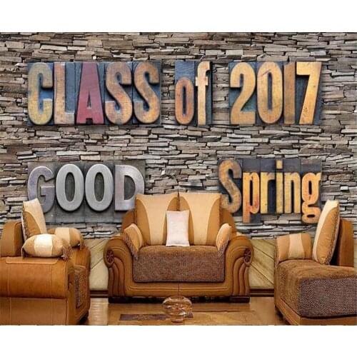 Beibehang Large custom wallpaper 3D brick wall relief 2017 background wall home decoration