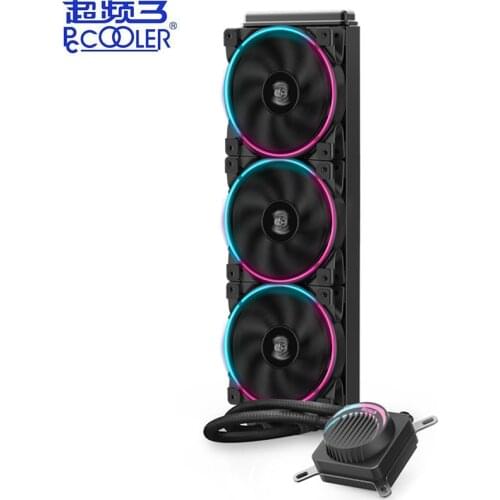 Pccooler GI-AH360C AH280C CPU Water Cooler 120mm HALO RGB Fan For AMD AM4 AM3 intel 2011 2066 115X CPU Liquid Cooling Radiator