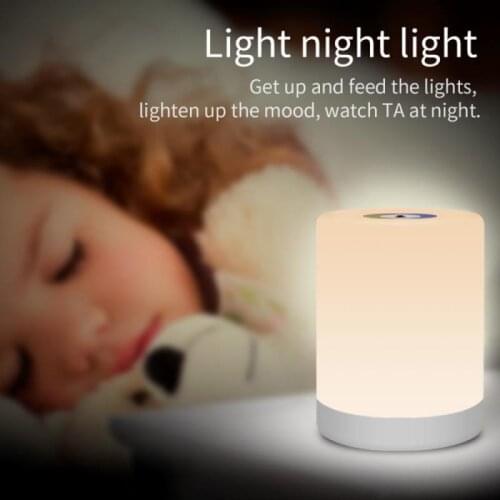 Rechargeable Smart LED Touch Control Night Light Induction Dimmer Intelligent Bedside Portable Lamp Dimmable Colorful LED Light