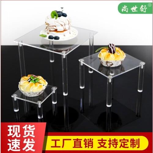 Acrylic Display Stand Toy Model Display Stand Decoration Put Doll Doll Hand Handle Trapezoidal Shelf Box Accessories