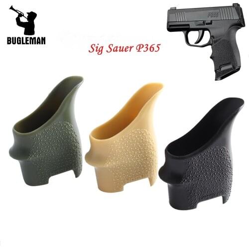 Hogue Rubber HandAll Beavertail Anti-Slip Grip Sleeve for SigSauer P365 Glock for Real Weapon Equipment