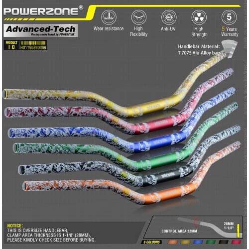 Gray aluminium 28mm 1-1/8" handlebar for motorcycle moto MX CR CRF CRM XR YZ YZF WR WRF DR DRX RM RMZ EX 85 125 200 250 400 650