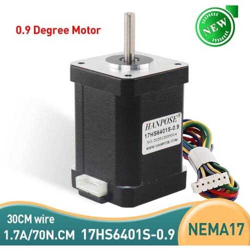 17HS6401S 0.9 degree nema17 stepper motor hybrid 42 motor 1.8A 70N.CM 60mm 2-phase for 3D printer accessories