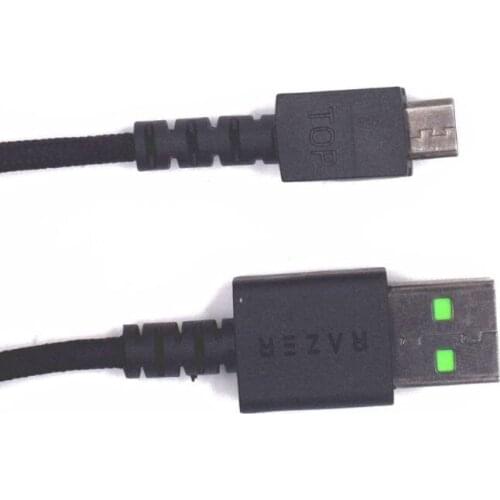 Replacement Durable Nylon Braided USB Mouse Cable Mouse Lines for razer Mamba HyperFlux Wireless Gaming Mouse QXNF