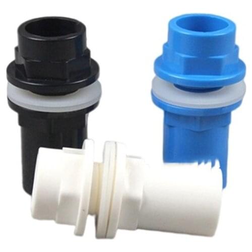20-50mm PVC Pipe Connectors Thicken Fish Tank Pipe Drainage Connector Garden Drain UPVC Pipe Adapter Water Supply Pipe Fittings