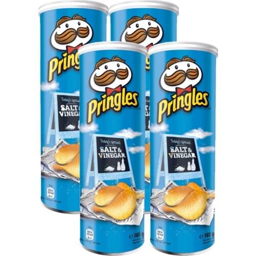 Pringles Salt & Vinegar (4x165g)