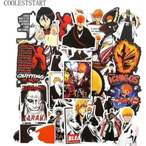 50Pcs/pack BLEACH Graffiti Stickers Anime Stickers For Motorcycle Laptop Luggage Skateboards Diary Stationery