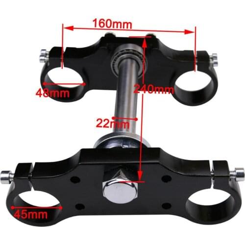 Handle Bar Triple Clamp Tree Fits 45 48 Upside Ddown Front Forks Dirt Pit Bike