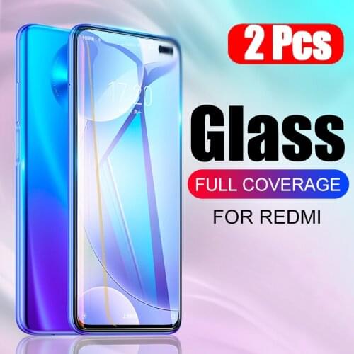 2PCS Tempered Glass For Xiaomi Redmi 9 9A 9C 8 8A 7 7A Screen Protector Glass Redmi 10X Note 8T 7 9S 9 Pro Max Protective Glass