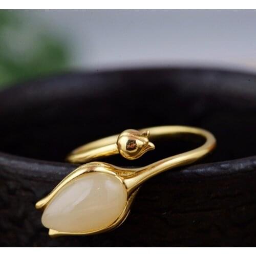 Factory source new pink color of natural pink shell S925 silver plated ring