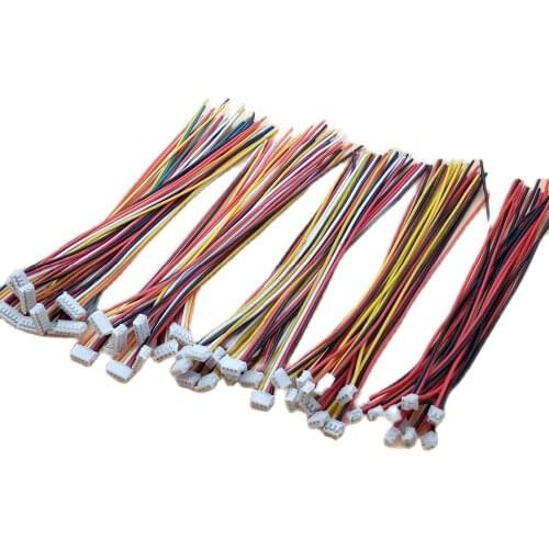 10Pcs Length 150mm Mini Micro ZH 1.5mm 2/3/4/5/6/7/8/9/10 Pin JST Connector Single Plug With Wires Cables 15cm