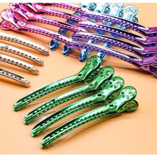 12Pcs Salon Hairpins Dedicated Section Grip Hair Clips Plastic Hairdressing Barrette Hairclip Braiding Hair Pins Styling Tool