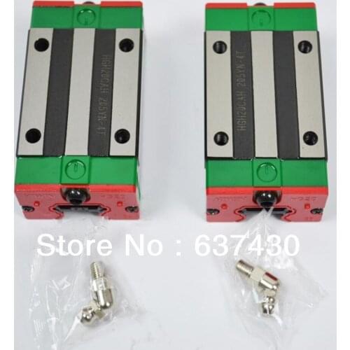 2pcs 100% original HIWIN Lengthen Linear carriages/blocks HGH20HA