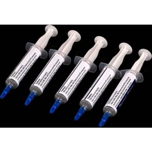 5pcs For CPU Chipset Cooling Silicone Grease HY510 5g Grey Compound Silicone Conductive Thermal Grease Paste