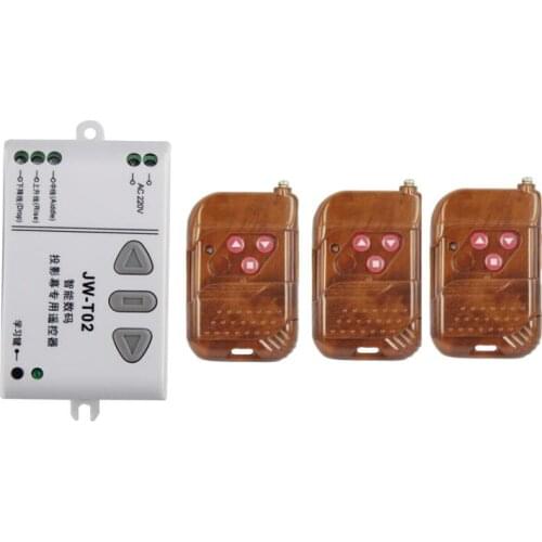 Ac 220 v RF wireless remote control switch system tubular motor controller for projection screen shutters