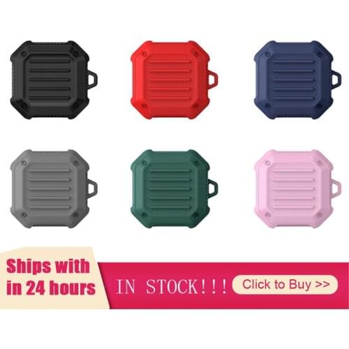 TPU Earphone Case For Samsung Galaxy Buds Live Headset Shockproof Full Body Protective Headset Headphone Cover Shell With Hook