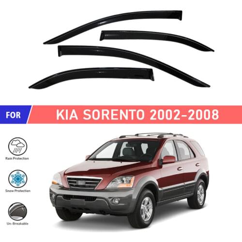 Window deflector for Kia Sorento 2002-2008 car window deflector wind guard vent sun rain visor cover car styling decor