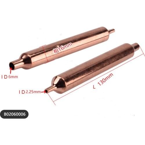 Sanhua refrigerator filter B02060002 copper 129mm x 18mm / B02060006 130mm x 14.5mm dry filter different diameter