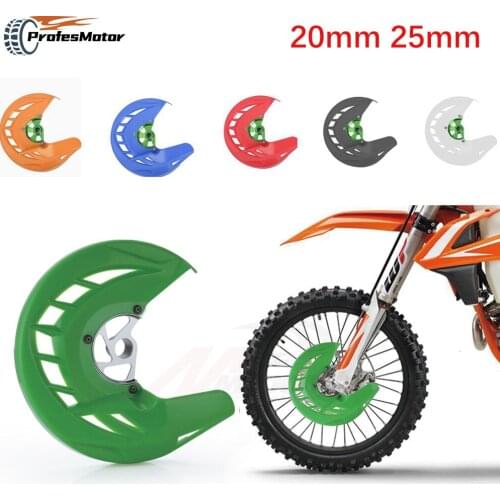 Front Brake Disc Rotor Guard Cover 20mm 25mm six colors Protector Protection For KX KXF KLX Motocross Motorcycle 2008-2016