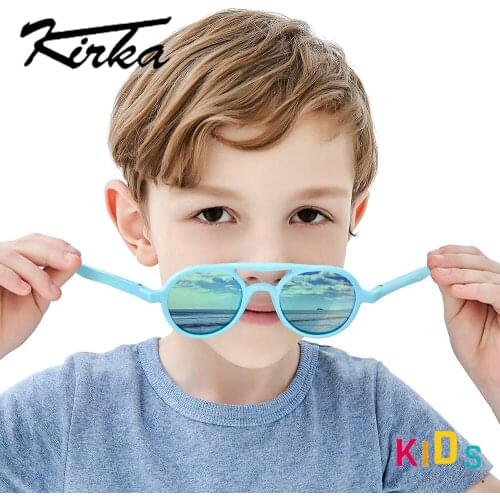 Flexible Polarized Kids Sunglasses Child Blue Sun Glasses For 7-12 Years Baby Boys Eyeglasses TR90 UV400 Eyewear Children Glass