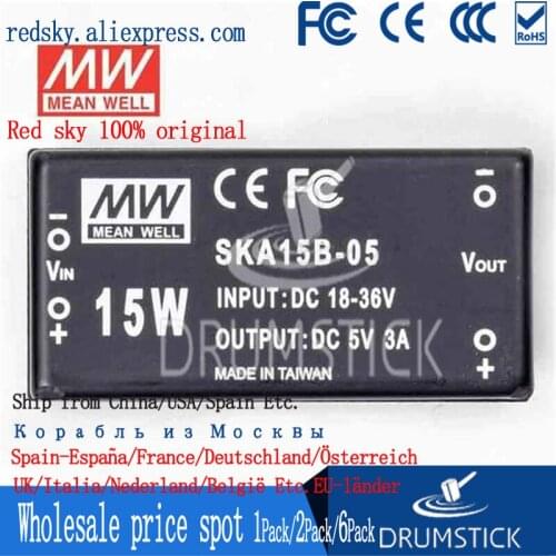 Prosperity MEAN WELL SKA15 9.9W/15W meanwell 3.3V3A 5V3A 12V1.25A 15V1A DC-DC Regulated Single Output Converter