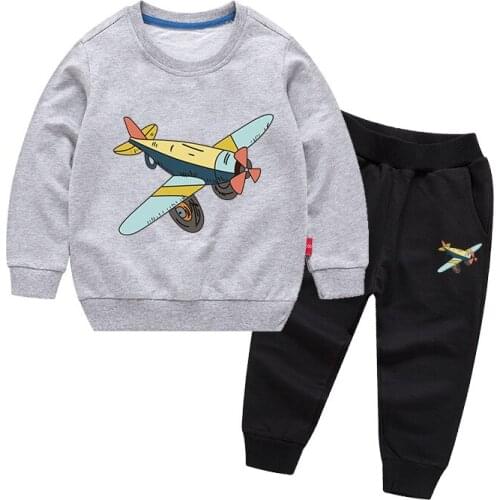 ZWY1180 Spring Autumn Toddler Cotton Clothes Sets Baby Girl Boy Sport T-Shirt Sweatshirt Pants 2pcs Children Kids Casual Suits