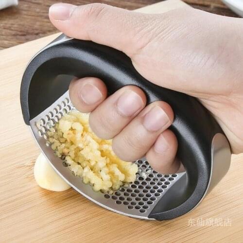 Kitchen Accessories Gadgets Stainless Steel Garlic Press Manual Garlic Grinder Grater Ginger Press Garlic Chopper Crusher