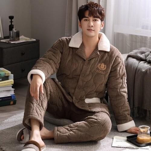 MENGLAIQIAN Men's Warm Pajamas China