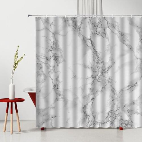 Marble Shower Curtain Curtains In Rooms And Halls Modern Bedroom Curtains Bedroom Decoration Anti-Mold Bathroom Curtains