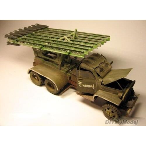 DIYMyModeI Russian Katyusha seka rocket DIY Handcraft Paper Model KIT Handmade Toy Puzzles Gift Movie prop