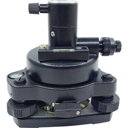 NEW Black THREE-JAW Tribrach Adapter Fits For TOPCON SOKKIA NIKON Type TOTAL STATION PRISM SETUP Prisms W / Optical Plumme