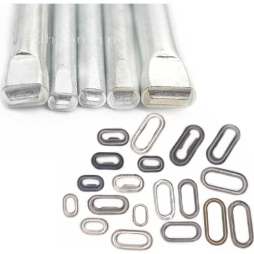 One Tool + 20 Pcs Brass Oval Eyelets Grommet With WasherFor Bags Canvas Purse Clothing Handwork Craft DIY 5 Size Choice