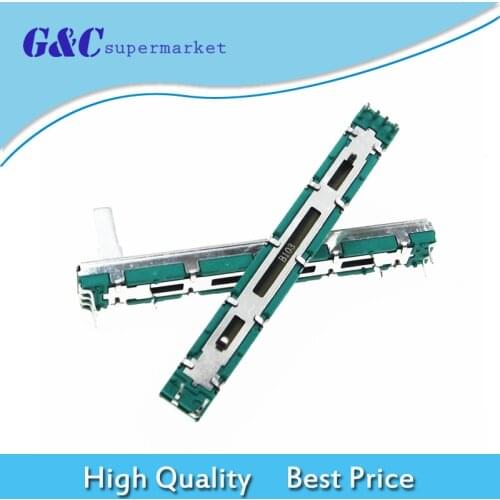 2PCS 75mm Stereo Fader slide Potentiometer B10K 75mm Adjustable Volume Mixer diy electronics