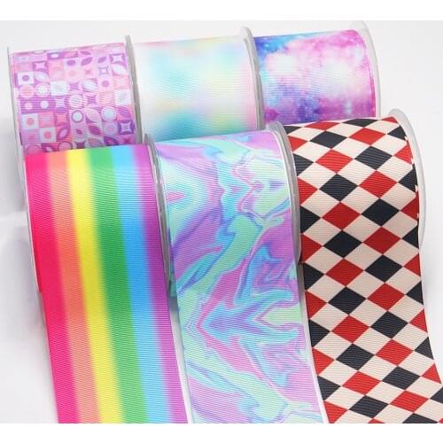 Leopard DIY Handmade Materials Printed Grosgrain Ribbon 50 Yard Per Size 53615