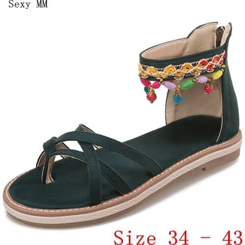 Summer Style Shoes Slides Women Flat Sandals Woman Shoes Flip Flops Slippers Ladies Sandals Plus Size 34 - 40 41 42 43