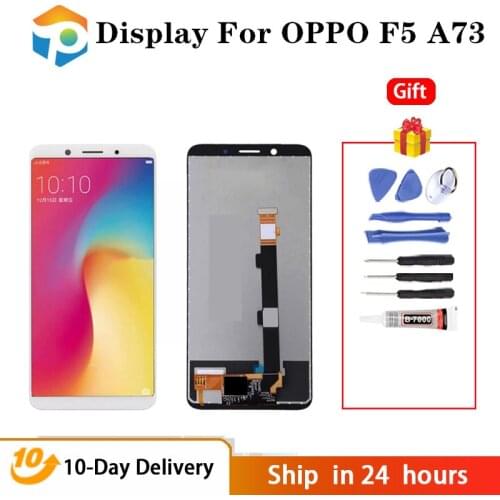 Test AAA Quality For Oppo F5 LCD Display For Oppo A73 LCD Touch Screen Digitizer Assembly 6.0 Inch Black White