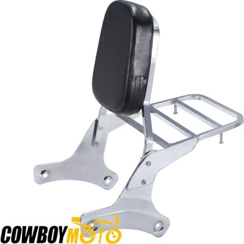 Motorcycle Passenger Rear Backrest Sissy Bar Luggage Rack For Honda Shadow ACE VT400 1992-1998 Shadow ACE VT750 C2 RC44 1997-03