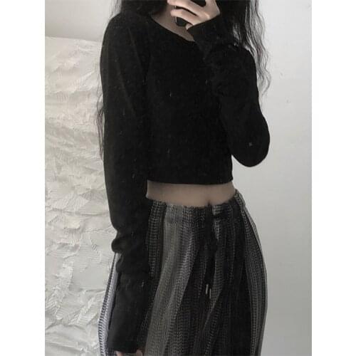 Ladies spring and Autumn new long sleeve thin style fashion trend classic long sleeve T-shirt