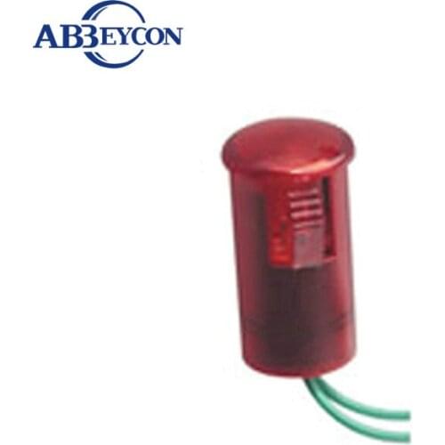 ZS125 13mm mounting hole emergency signal light wired type neon indicator light 12v