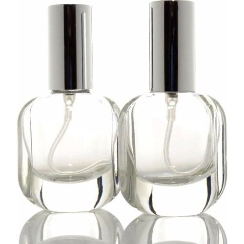 10ml Clear Empty Refillable Perfume Bottle with Sprayer Portable Glass Vials Make up Packaging Favor