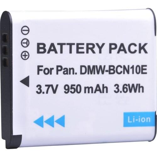 AsperX 1Pc 950mAh DMW-BCN10, BCN10, DMW-BCN10E Li-ion Battery for Panasonic Lumix DMC-LF1 Lumix LF1 LF1K LF1W Cameras