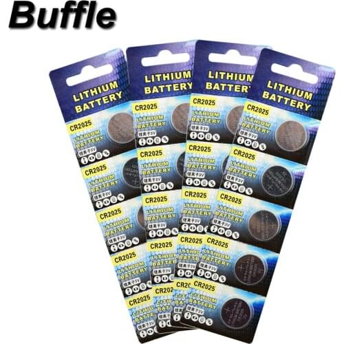 20pcs/4pack Buffle Lithium 3V CR2025 Button Cells Batteries Coin Battery 2025 DL2025 ECR2025 ECR2025 KCR2025 Drop shipp NEW