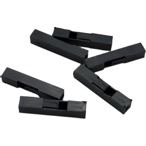 200pcs 2.54mm 1Pin Dupont Plastic Shell Head Plug Dupont Housing Pin Header Jumper Wire Housing Connector