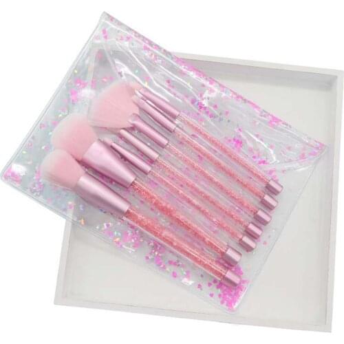 7Pcs Pro Beginners Makeup Brushes Set Foundation Concealer Blush Powder Eyeshadow Lip Eye Make Up Brush