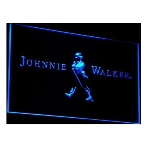 A082 Johnnie Walker Whiskey Wine Bar LED Neon Light Signs with On/Off Switch 20+ Colors 5 Sizes to choose