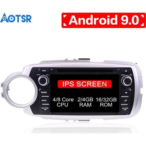 Android 9.0 8 core 7" HD Car DVD 2 Din Auto Radio For Toyota Yaris 2012-2017 GPS Navigation Multimedia FM RDS WIFI Stereo Video